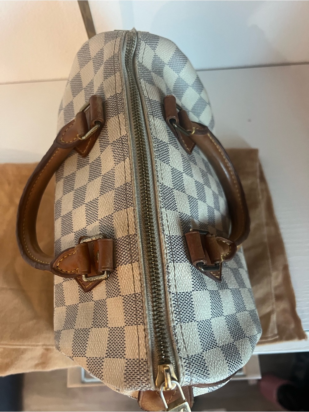 Louis Vuitton Damier Azur Speedy 25 - Picture 10 of 13